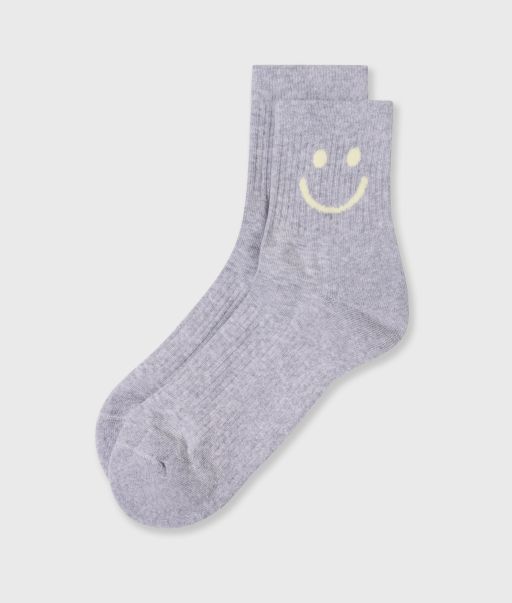 10 Days - Socks mit gelbem Smiley