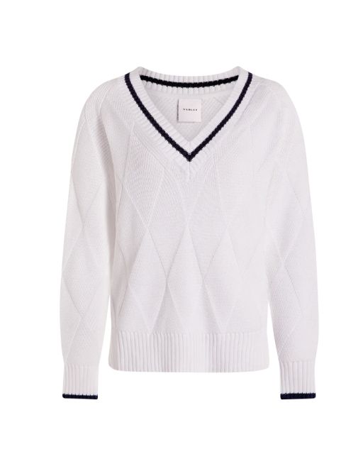 Varley - Pullover aus strukturiertem Rautenstrick