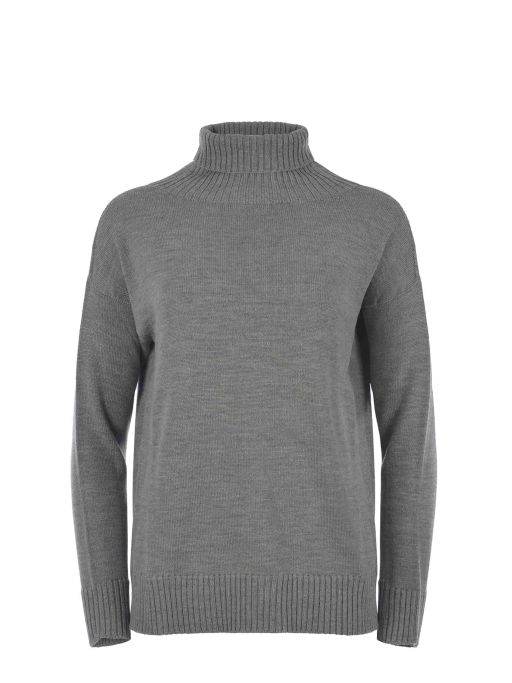 Max Mara - Rollkragenpullover grau