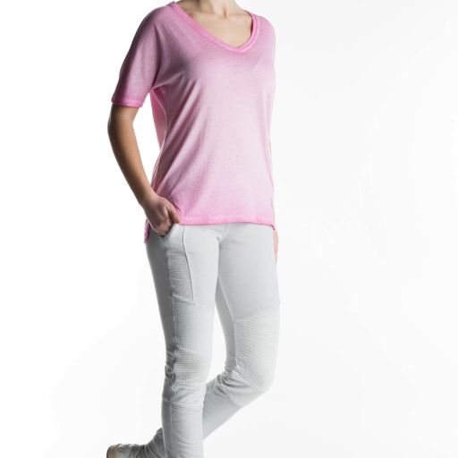 Better Rich - V-Neck T-Shirt Vintage rosa