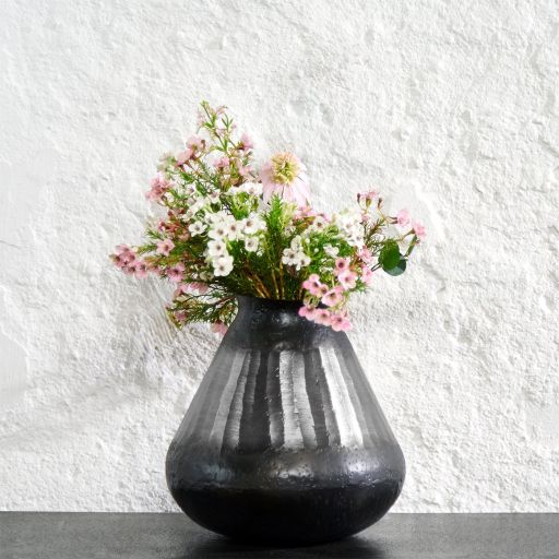 Lambert - Gefäß Riku silber/schwarz Höhe 26 cm