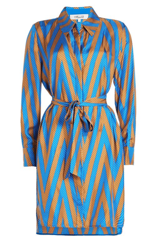 Diane von Fürstenberg - Bedrucktes Blusenkleid mit Gürtel