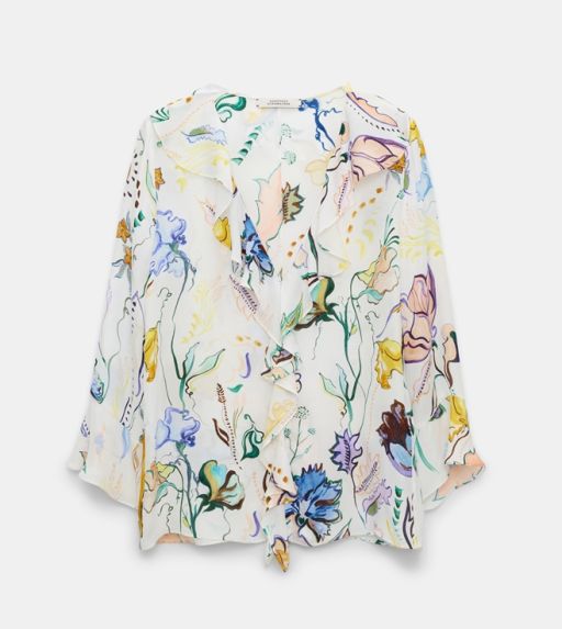 Dorothee Schumacher - Seidenbluse mit floralem Print