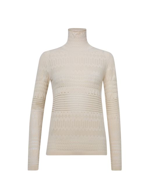 Dorothee Schumacher - Pullover im Pointelle Stich banana white