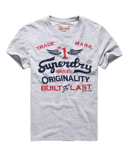 Superdry - Herren Rebel Tee Ice marl