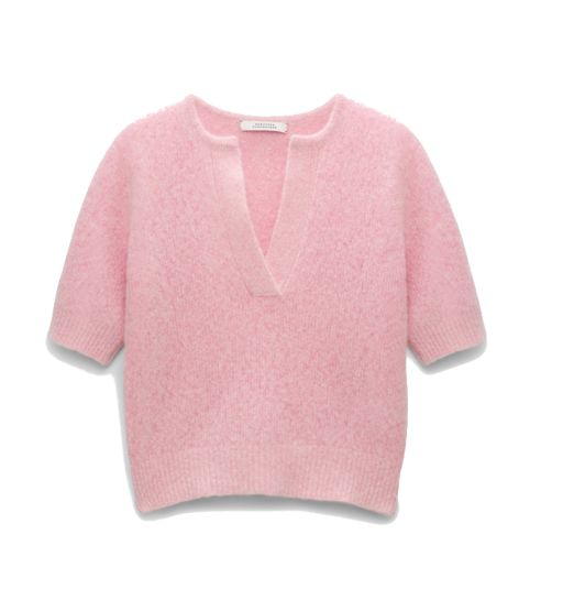 Dorothee Schumacher - Kaschmir Pullover kurzarm rosa