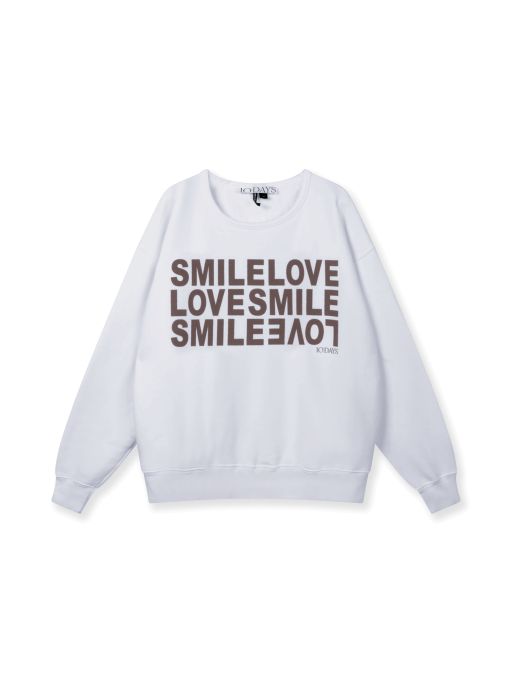 10 Days - Statement Sweater Smile weiß