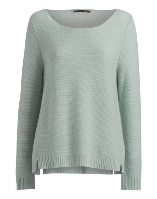 Rene Lezard -Kashmir Pullover mit kleinen seitlichen Schlitzen
