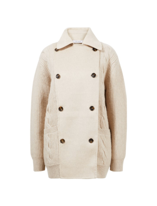 Max Mara - Woll-Cashmere-Cardigan Beige
