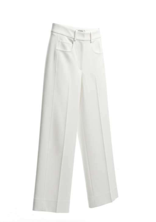 Uli Schneider - Hose mit weitem Bein off white