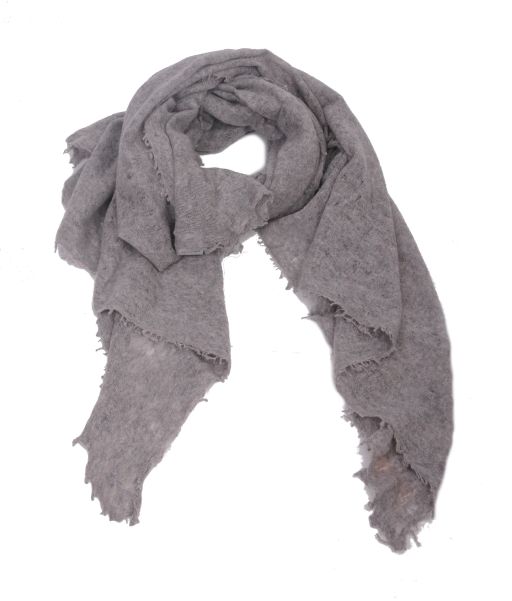 Pur Schoen - Handgefilzter Cashmere Tuch Grau