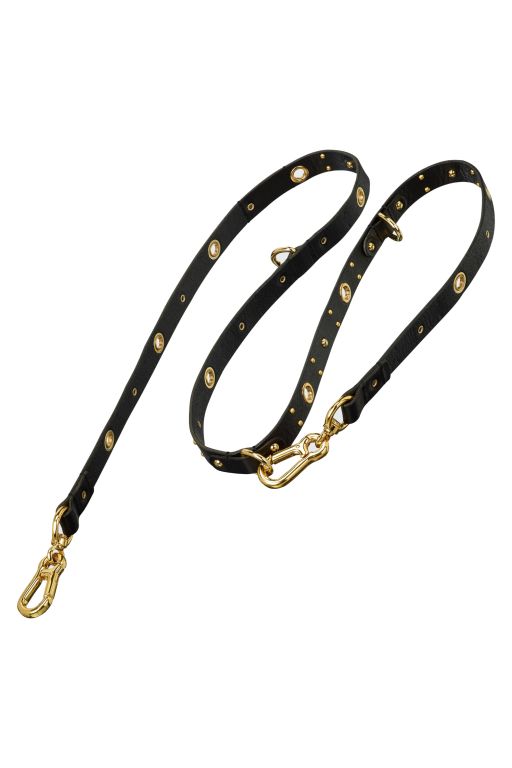 Dorothee Schumacher - Leather Lux Studded Leash 2cm