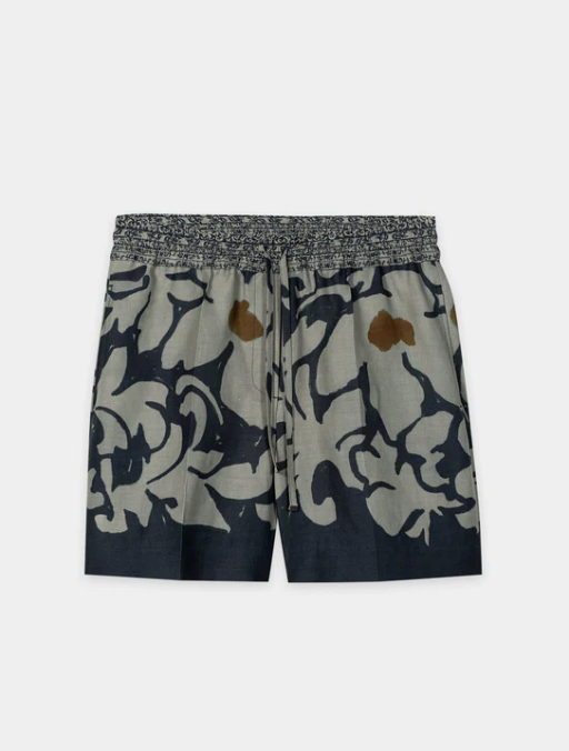 Luisa Cerano - Short mit Flower Print tinted blue