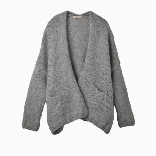 Another Me - Strickcardigan Ash Grey