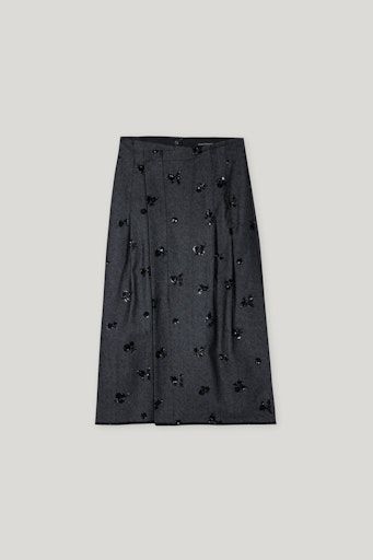 Luisa Cerano - Pailletten-Denim-Rock