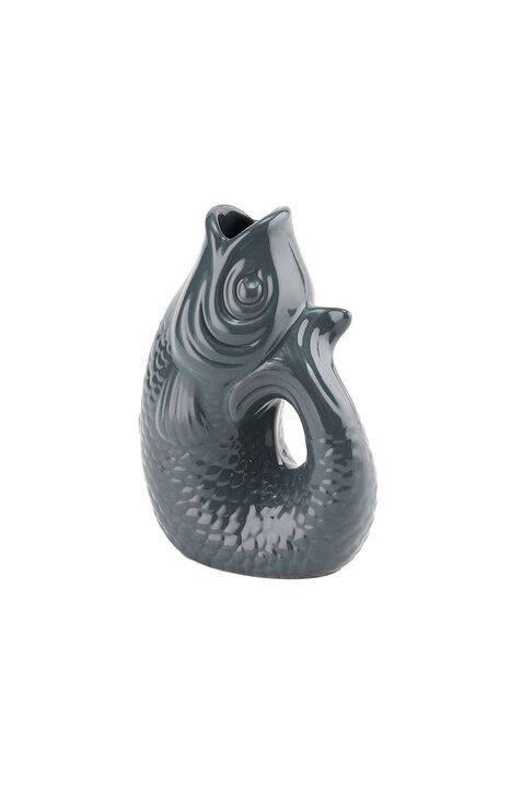 Monsieur Carafon Fisch Vase XS grau