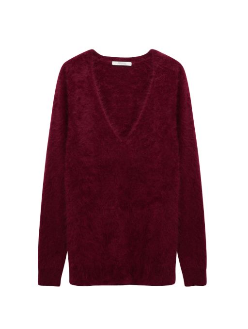 Dorothee Schumacher - Fluffy Pullover burgundy