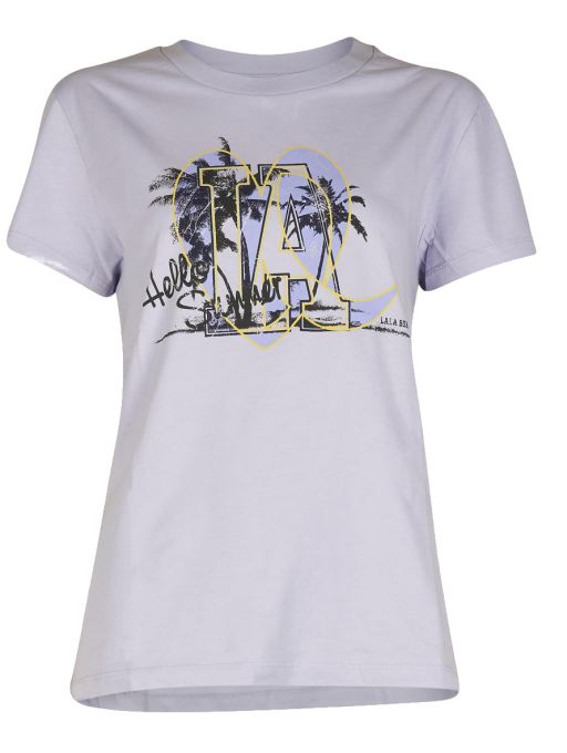 lala Berlin - T-Shirt Cara Beach purple