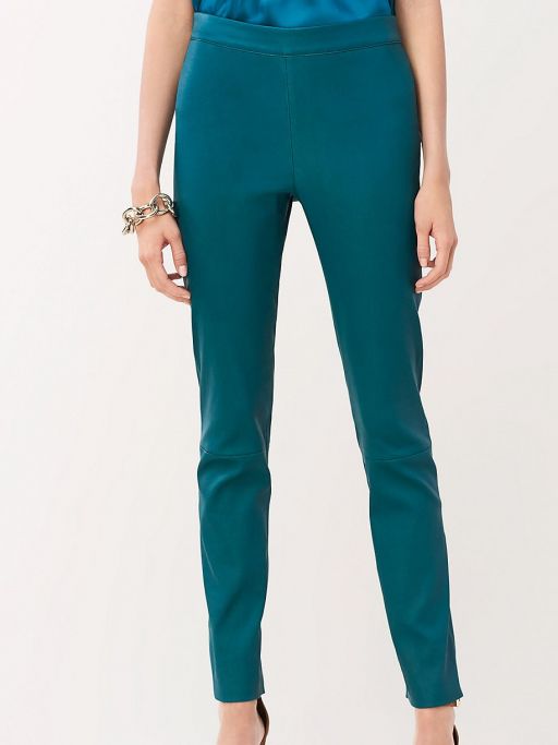 Diane von Furstenberg - Lederhose türkis